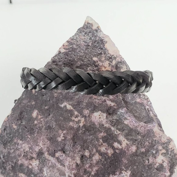 Unbranded Jewelry - Unbranded Braid Woven Leather Adjustable Wristband Bracelet Unisex